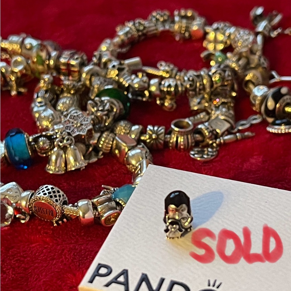 Authentic Pandora penguin family charm S925 ale